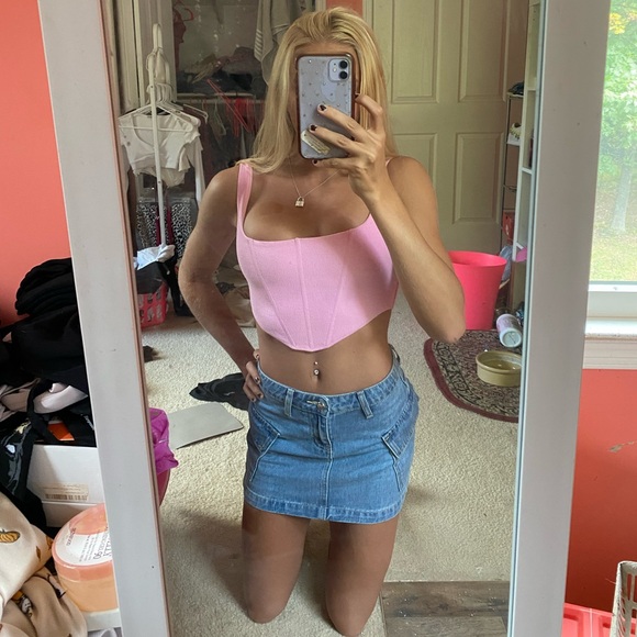 Princess Polly Tops - kaeshia rib bustier top